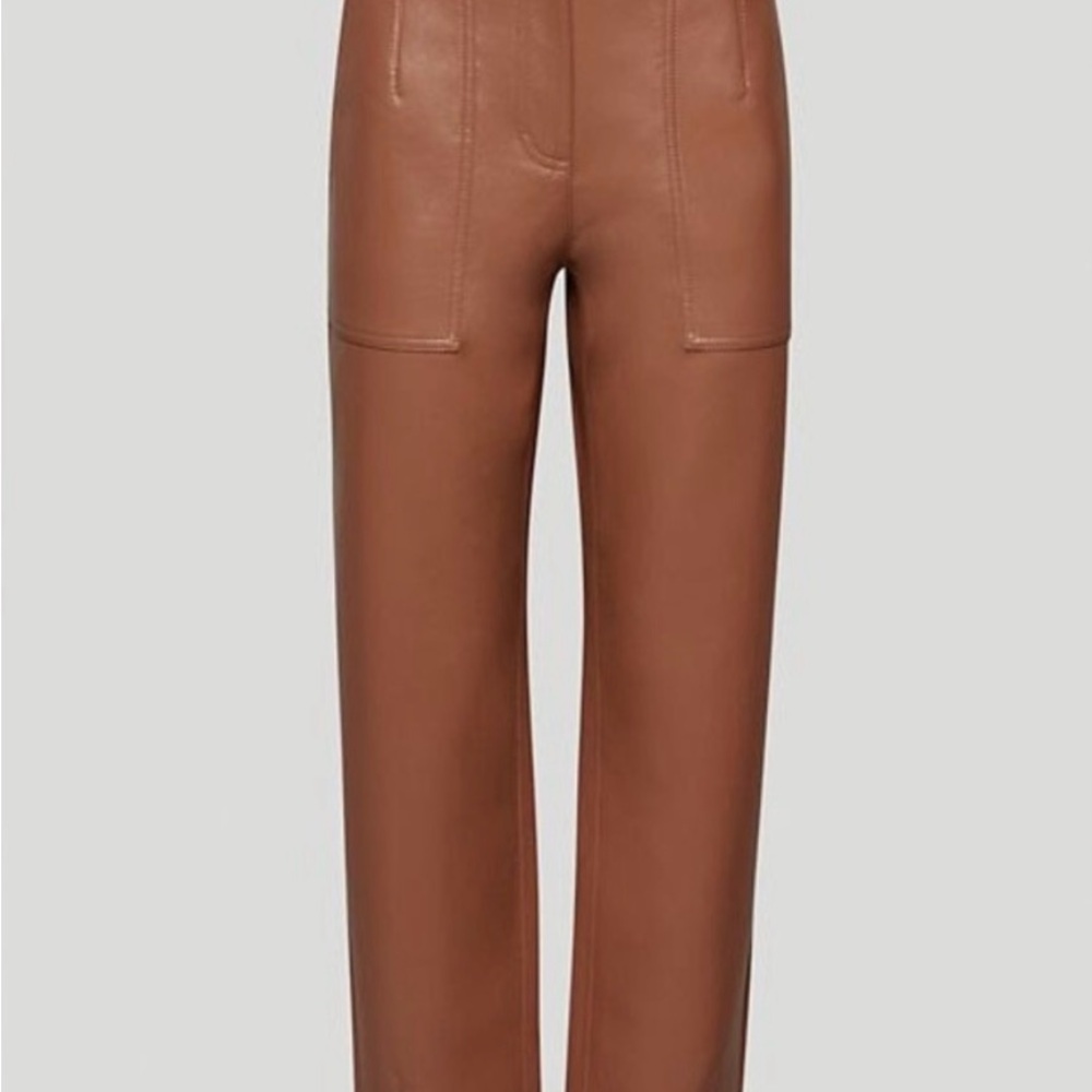 aritzia • wilfred nadia vegan leather pants - Picture 1 of 3